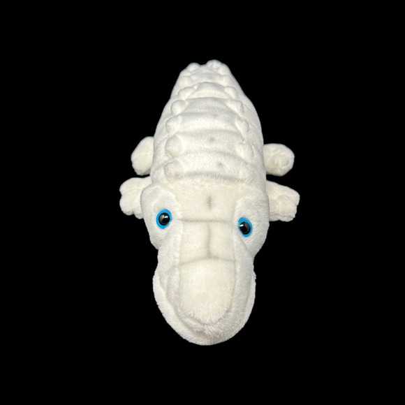 Classic Kidz ToysAlbino Crocodile Alligator Animal Plush White 11" Zoo Soft Baby - Picture 3 of 13